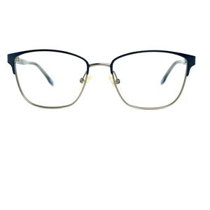 BCBG MAXAZRIA Hilda Brown Blue Square Eyeglasses Frames 50-16 130‎ H20659